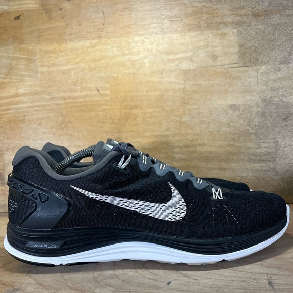 Nike Other - Nike Lunarglide 5 REFLECTIVE Mens Sz 12 Running Shoes Sneakers Black 599160-010